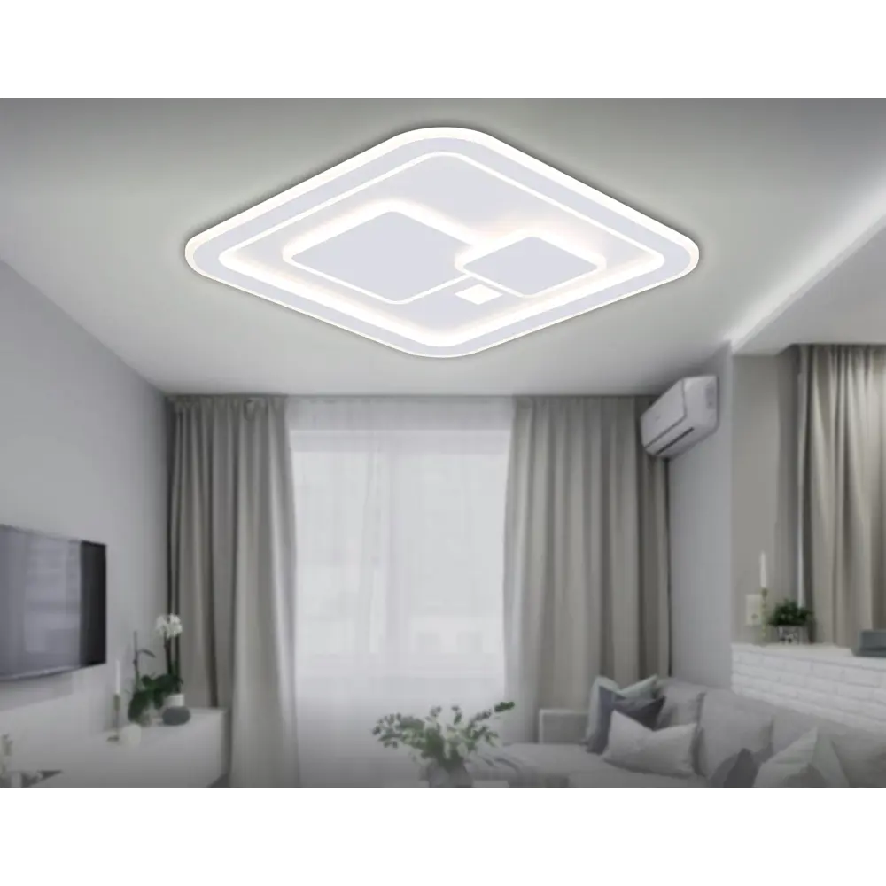 Фото 6 Светильник настенно-потолочный светодиодный Ambrella Light Acrylica Ambr_fa7712 с пультом управления 18 м² регулируемый белый свет цвет белый Фото 6 Светильник настенно-потолочный светодиодный Ambrella Light Acrylica Ambr_fa7712 с пультом управления 18 м² регулируемый белый свет цвет белый