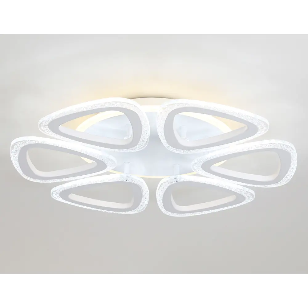 Фото 3 Люстра потолочная светодиодная Ambrella Light AMBR_FA4518 Acrylica с пультом управления 14 м² регулируемый белый свет цвет белый Фото 3 Люстра потолочная светодиодная Ambrella Light AMBR_FA4518 Acrylica с пультом управления 14 м² регулируемый белый свет цвет белый