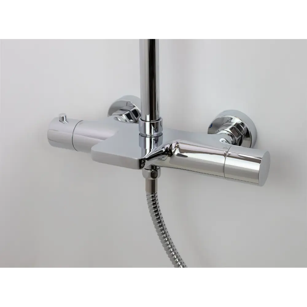 Фото 4 Душевая система ESKO STT5054 с термостатом цвет хром Фото 4 Душевая система ESKO STT5054 с термостатом цвет хром