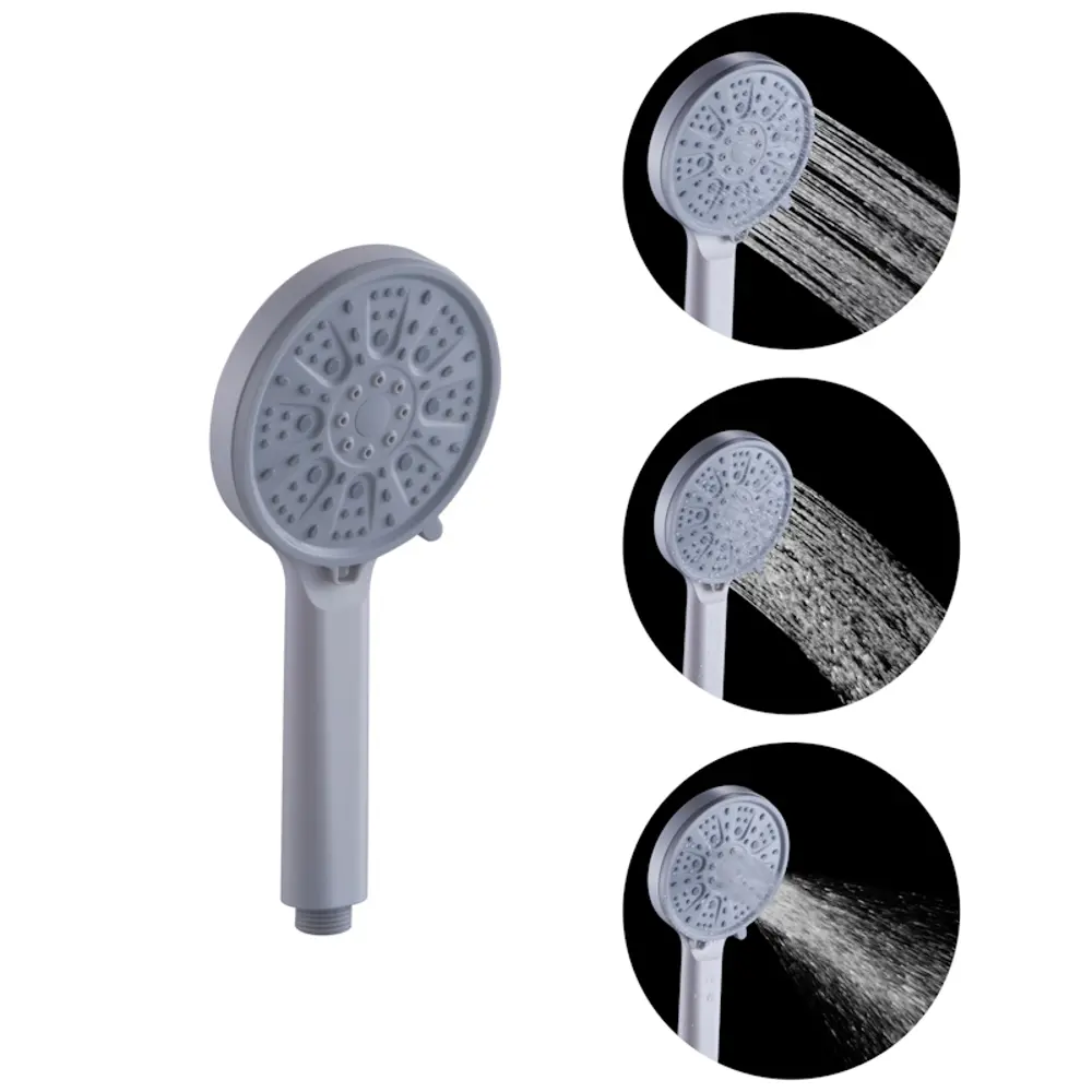 Фото 2 Лейка для душа Fashun A019-8 3 режимная цвет белый, серый Фото 2 Лейка для душа Fashun A019-8 3 режимная цвет белый, серый