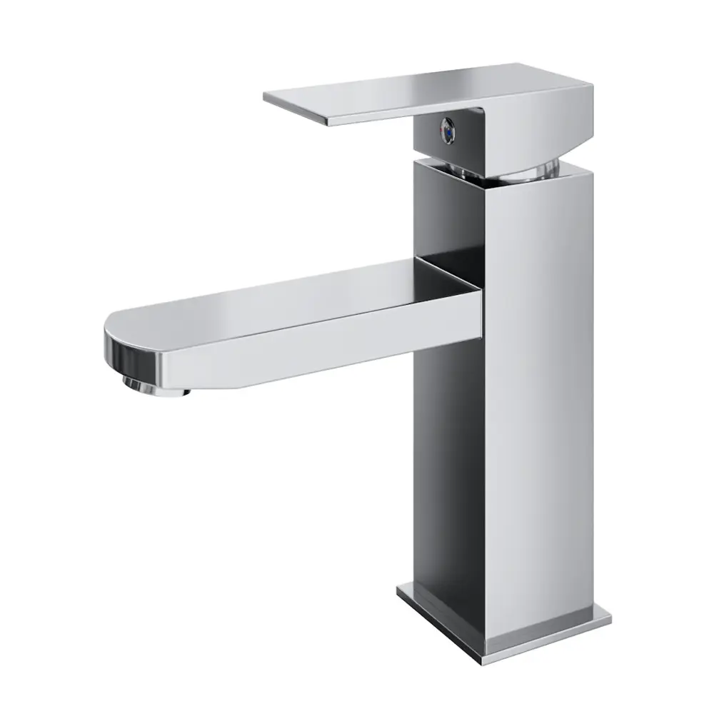 Фото 8 Комплект Teymi 4 в 1: раковина Hanna F13069 45 правая, подвесная смеситель Helmi Pro, хром донный клапан с переливом сифон