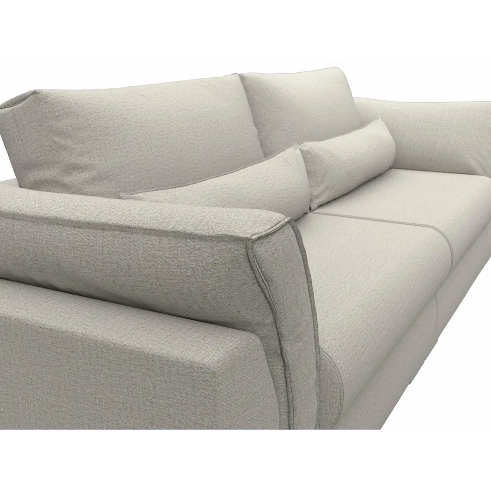 Фото 3 Диван прямой Пекин Лига диванов 122717 272x90x116 см рогожка цвет амур 02 бежевый Фото 3 Диван прямой Пекин Лига диванов 122717 272x90x116 см рогожка цвет амур 02 бежевый