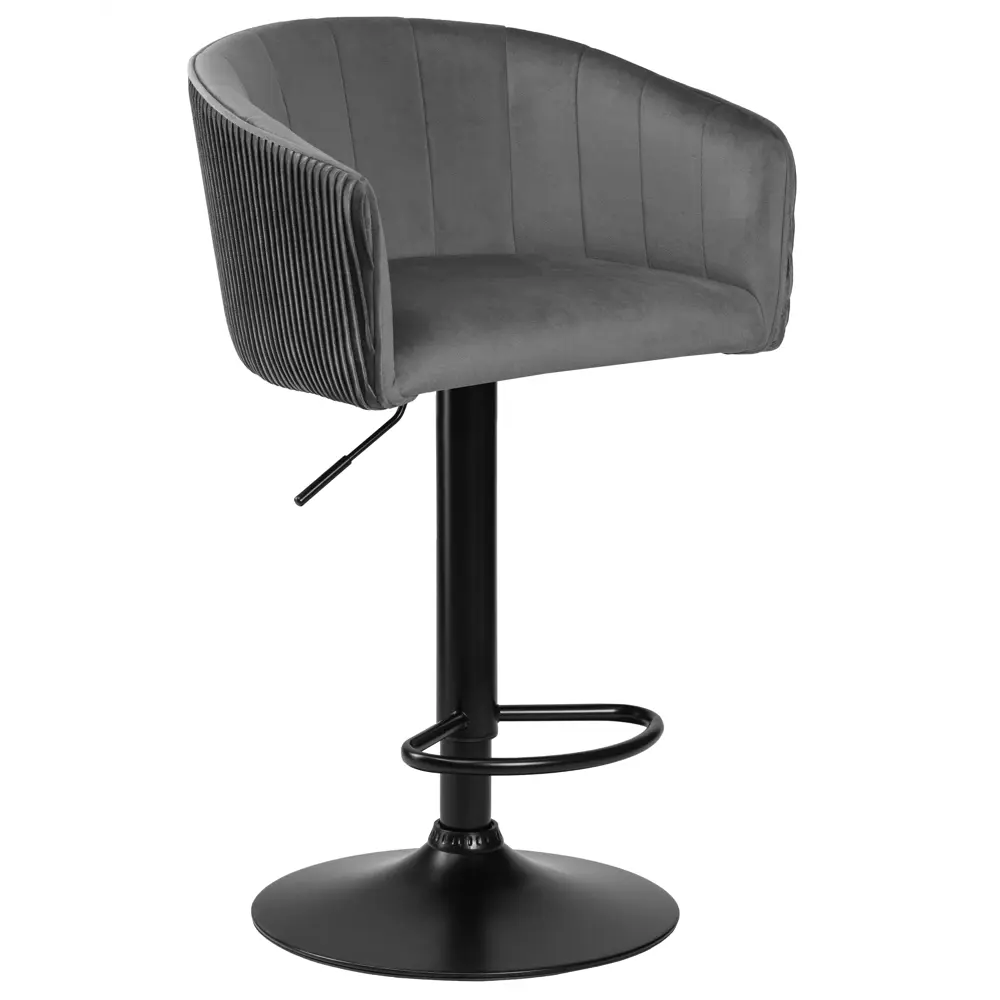 Фото Барный стул Dobrin Darcy black lm-5025 51x107x46 см цвет серый Фото Барный стул Dobrin Darcy black lm-5025 51x107x46 см цвет серый