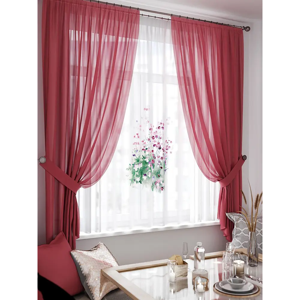 Фото 3 Тюль Helga TD-550347 на шторной ленте 300x180 см цвет разноцветный Фото 3 Тюль Helga TD-550347 на шторной ленте 300x180 см цвет разноцветный