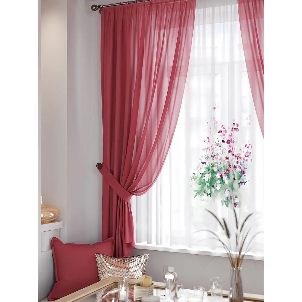 Фото 2 Тюль Helga TD-550347 на шторной ленте 300x180 см цвет разноцветный Фото 2 Тюль Helga TD-550347 на шторной ленте 300x180 см цвет разноцветный