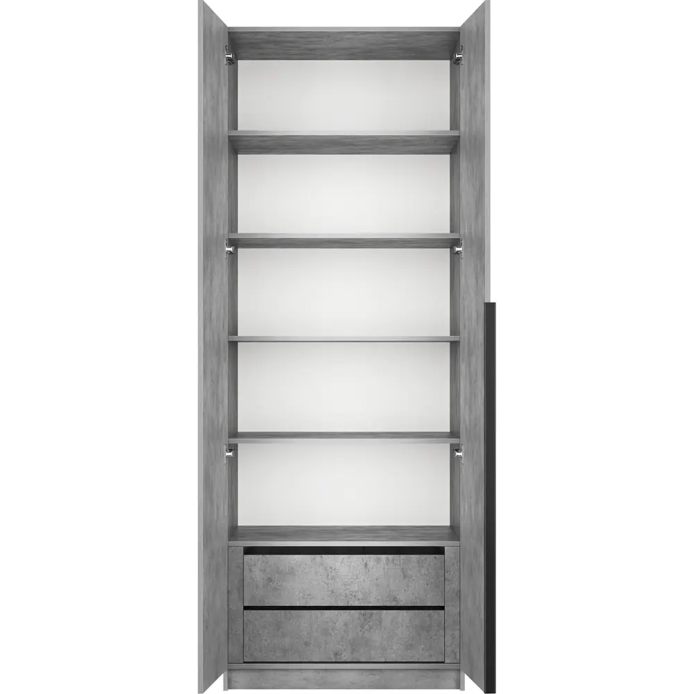 Фото 3 Шкаф распашной Мебельная компания е1 LCK_SH_M1_1000_KT 81x220x52.5 см ЛДСП цвет бетон Фото 3 Шкаф распашной Мебельная компания е1 LCK_SH_M1_1000_KT 81x220x52.5 см ЛДСП цвет бетон