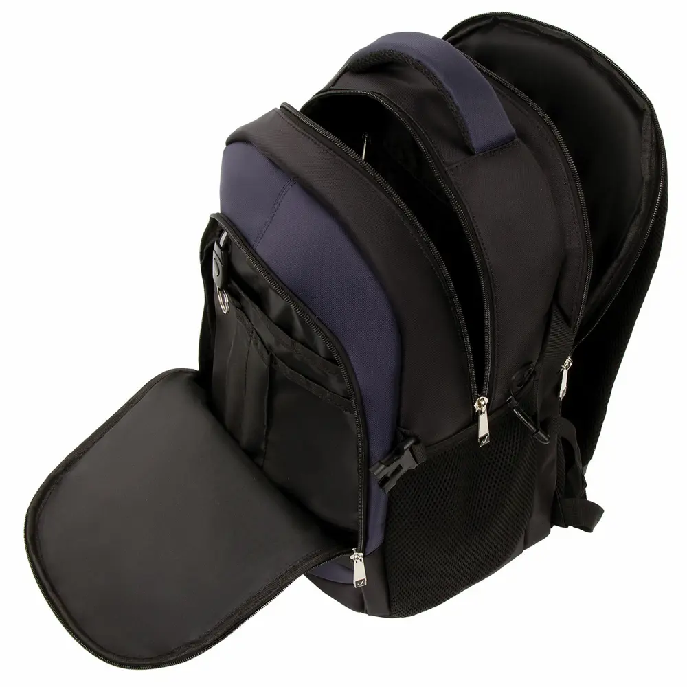 Фото 2 Рюкзак Brauberg Functional 32x48x7.6 см полиэстер цвет синий/черный Фото 2 Рюкзак Brauberg Functional 32x48x7.6 см полиэстер цвет синий/черный