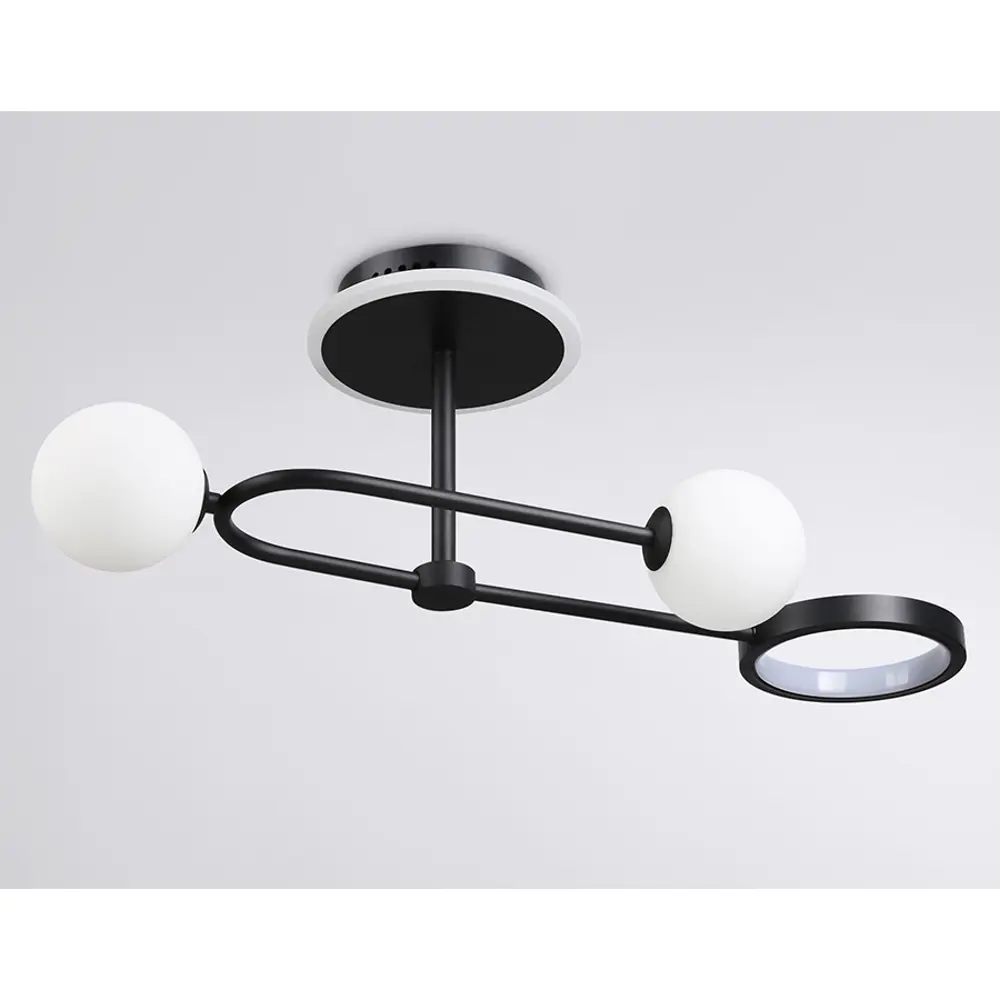 Фото 9 Люстра на штанге Ambrella light Fl66223 с пультом управления 3 лампы 18 м² цвет черный Фото 9 Люстра на штанге Ambrella light Fl66223 с пультом управления 3 лампы 18 м² цвет черный