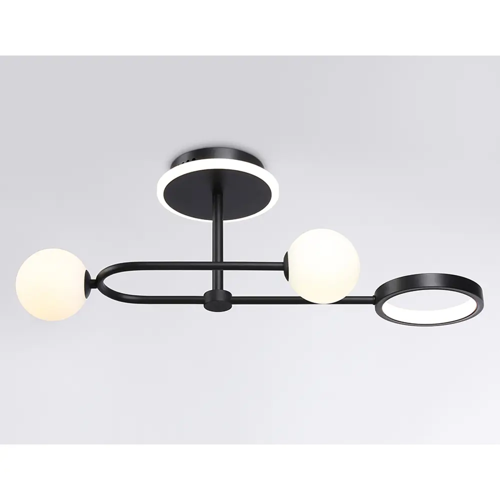 Фото 8 Люстра на штанге Ambrella light Fl66223 с пультом управления 3 лампы 18 м² цвет черный Фото 8 Люстра на штанге Ambrella light Fl66223 с пультом управления 3 лампы 18 м² цвет черный