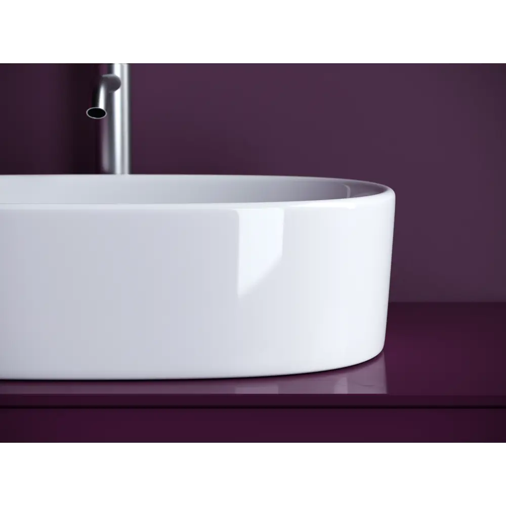 Фото 3 Раковина накладная Ceramicanova element ELEMENT 56.1см цвет белый Фото 3 Раковина накладная Ceramicanova element ELEMENT 56.1см цвет белый