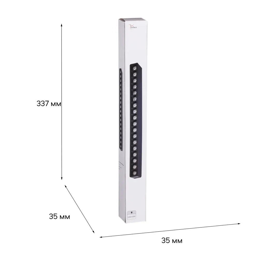 Фото 5 Трековый светильник линейный светодиодный Reluce 13004-9.3-001ur magnetic led18w bk 18 Вт однофазный нейтральный белый свет цвет черный Фото 5 Трековый светильник линейный светодиодный Reluce 13004-9.3-001ur magnetic led18w bk 18 Вт однофазный нейтральный белый свет цвет черный