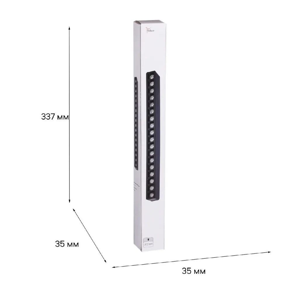 Фото 4 Трековый светильник линейный светодиодный Reluce 13004-9.3-001ur magnetic led18w bk 18 Вт однофазный нейтральный белый свет цвет черный Фото 4 Трековый светильник линейный светодиодный Reluce 13004-9.3-001ur magnetic led18w bk 18 Вт однофазный нейтральный белый свет цвет черный