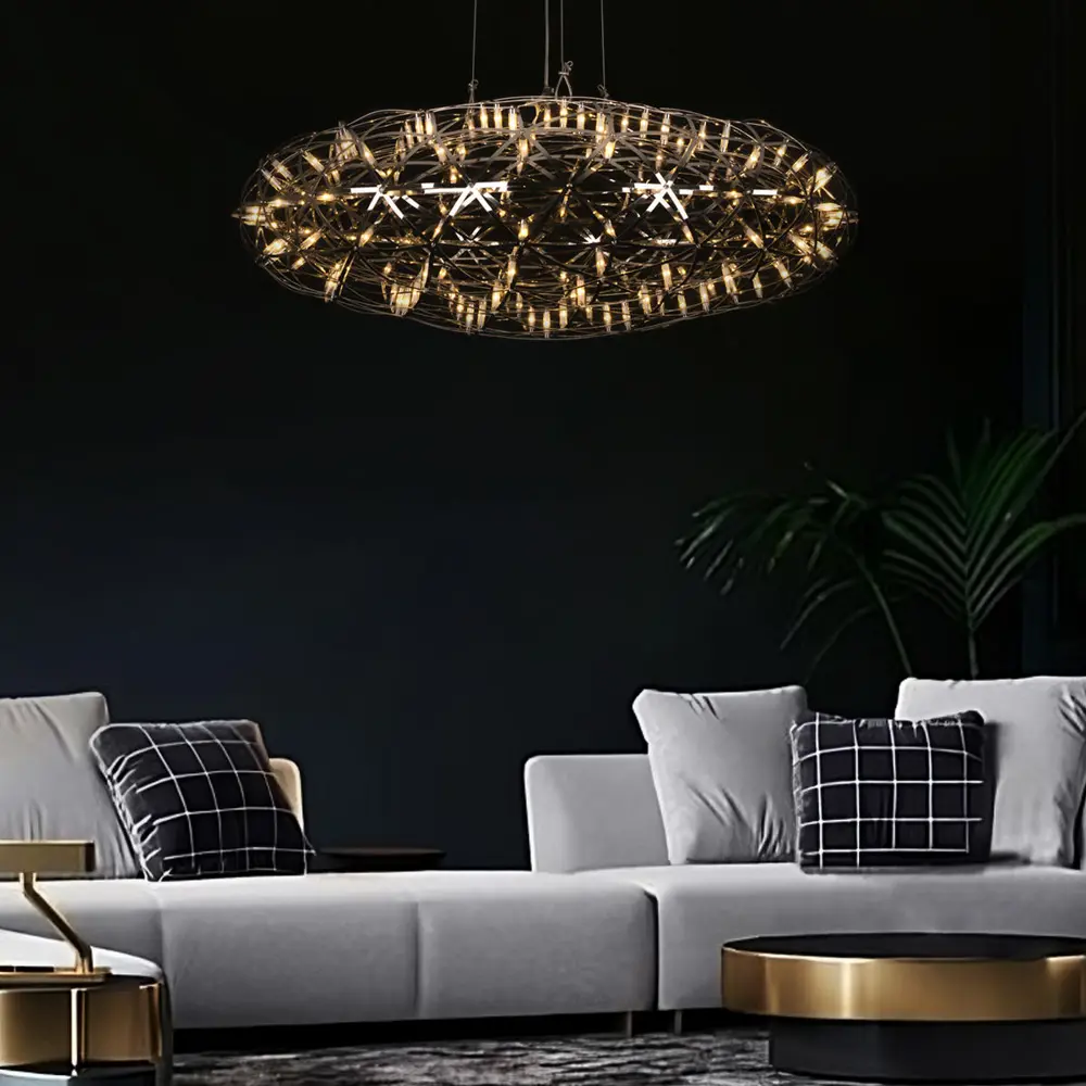 Фото 4 Светильник подвесной светодиодный Loft It Raimond 1898-1000 chrome 9.75 м² теплый белый (желтый) свет цвет хром Фото 4 Светильник подвесной светодиодный Loft It Raimond 1898-1000 chrome 9.75 м² теплый белый (желтый) свет цвет хром