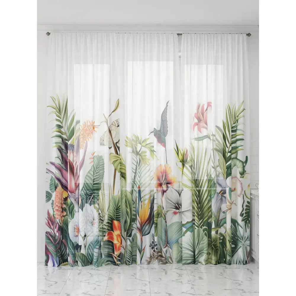 Фото 2 Тюль Comfy way Олион - 111 CW991111-250 на шторной ленте 250x450 см цвет белый Фото 2 Тюль Comfy way Олион - 111 CW991111-250 на шторной ленте 250x450 см цвет белый