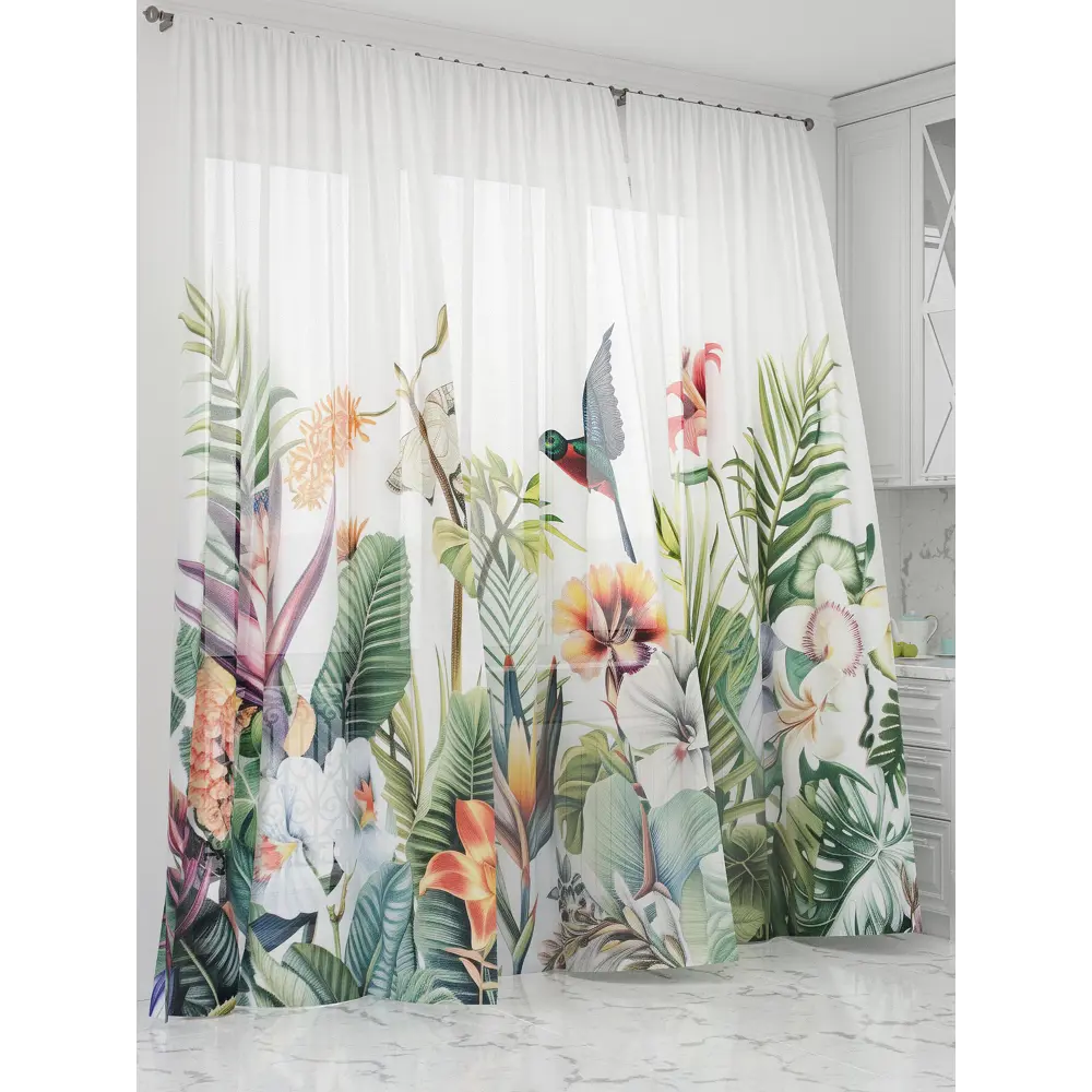 Фото 3 Тюль Comfy way Олион - 111 CW991111-250 на шторной ленте 250x450 см цвет белый Фото 3 Тюль Comfy way Олион - 111 CW991111-250 на шторной ленте 250x450 см цвет белый