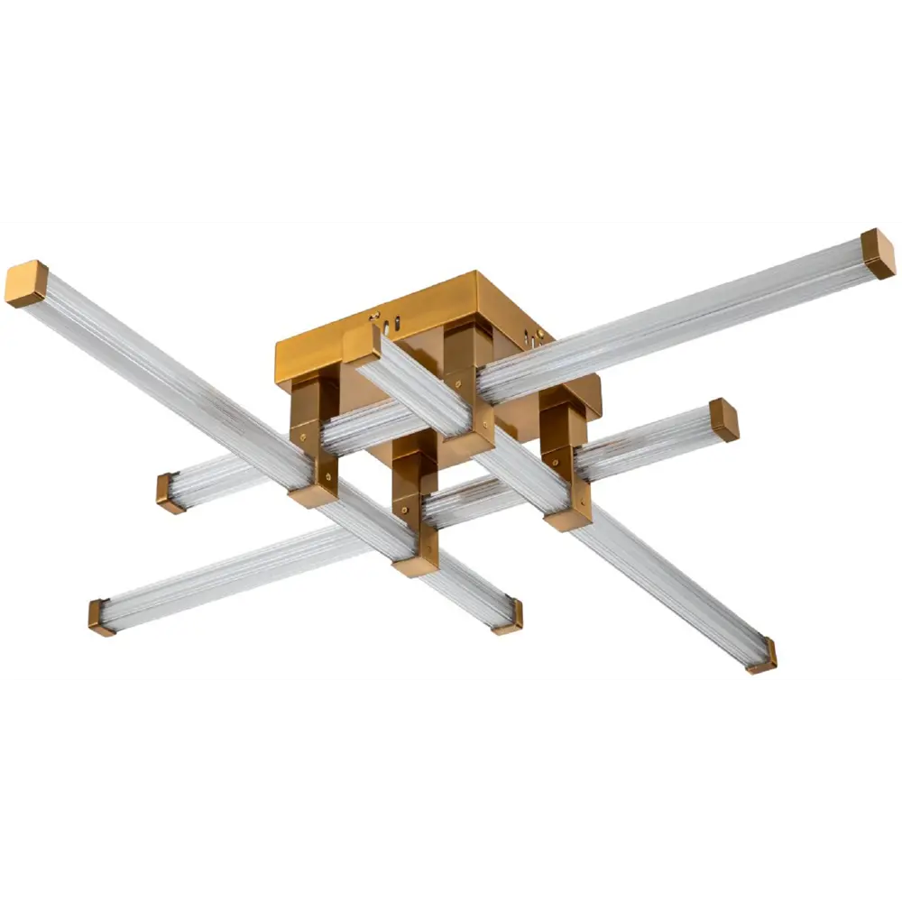 Фото Люстра потолочная светодиодная Stilfort 4010-05-04C Quadro с пультом управления 18 м² регулируемый белый свет цвет бронза