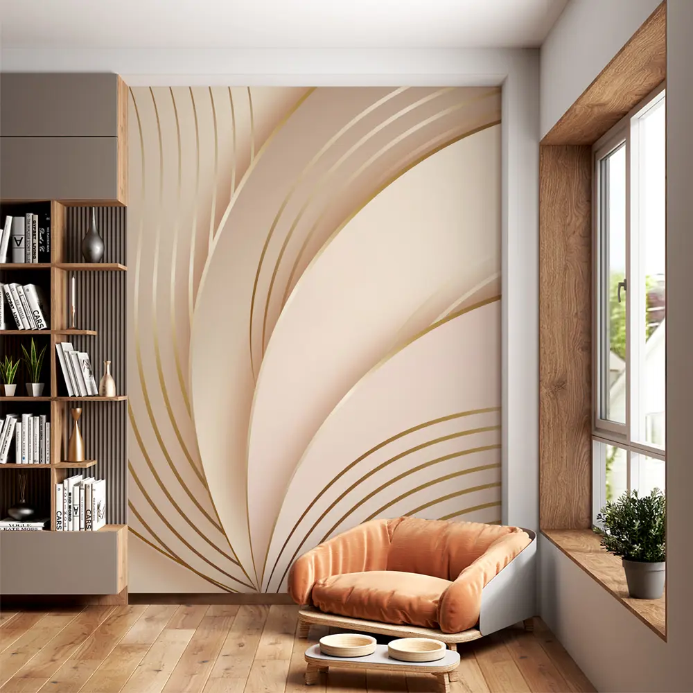 Фото 6 Фотообои флизелиновые Urban Style Абстрактные волны бежево-розовые UST2807, 200x270 см Фото 6 Фотообои флизелиновые Urban Style Абстрактные волны бежево-розовые UST2807, 200x270 см