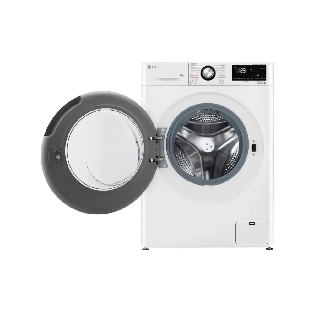 Фото 2 Стиральная машина LG F2V3PS6W с паром 8кг 60x85x0 цвет белый Фото 2 Стиральная машина LG F2V3PS6W с паром 8кг 60x85x0 цвет белый