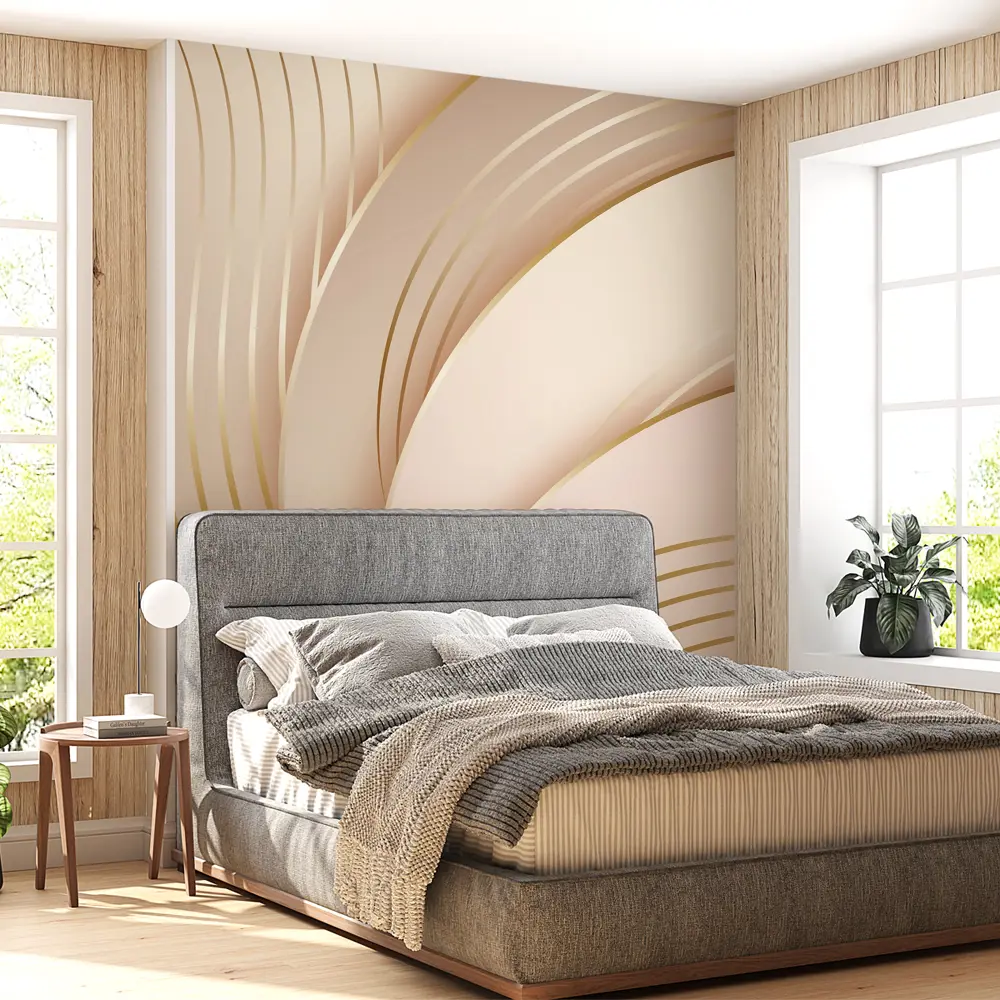 Фото 8 Фотообои флизелиновые Urban Style Абстрактные волны бежево-розовые UST2807, 200x270 см Фото 8 Фотообои флизелиновые Urban Style Абстрактные волны бежево-розовые UST2807, 200x270 см