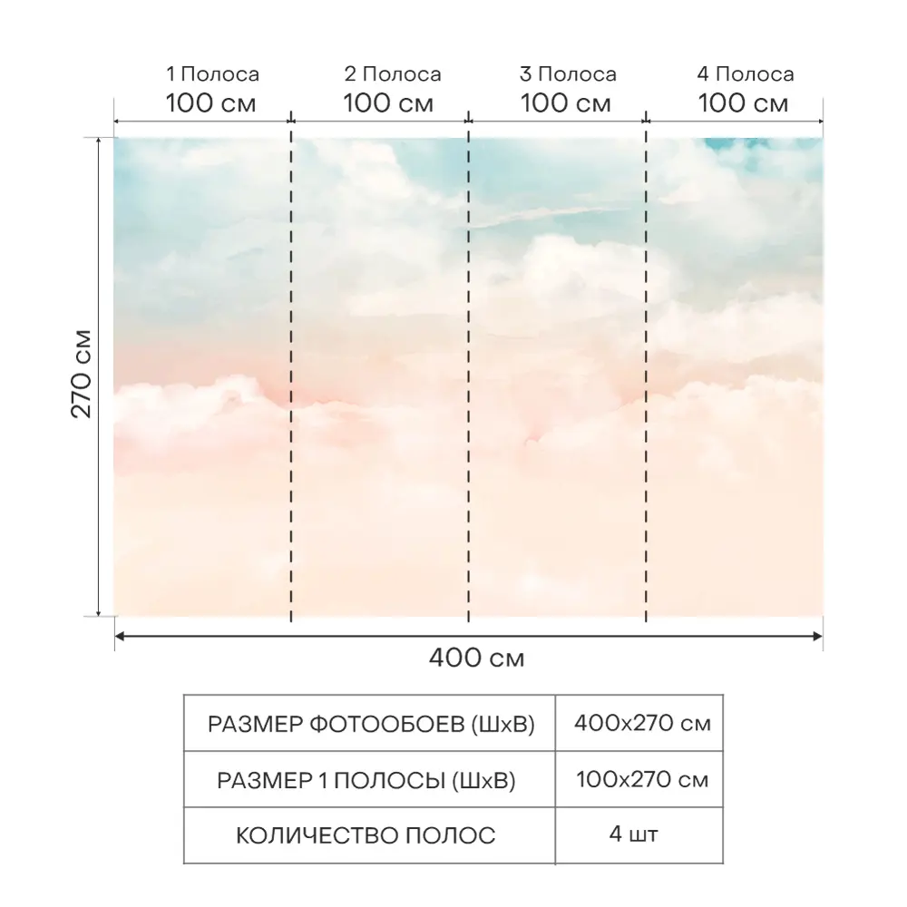 Фото 3 Фотообои флизелиновые Urban Style Бежево-розовая дымка UST4804, 400x270 см Фото 3 Фотообои флизелиновые Urban Style Бежево-розовая дымка UST4804, 400x270 см