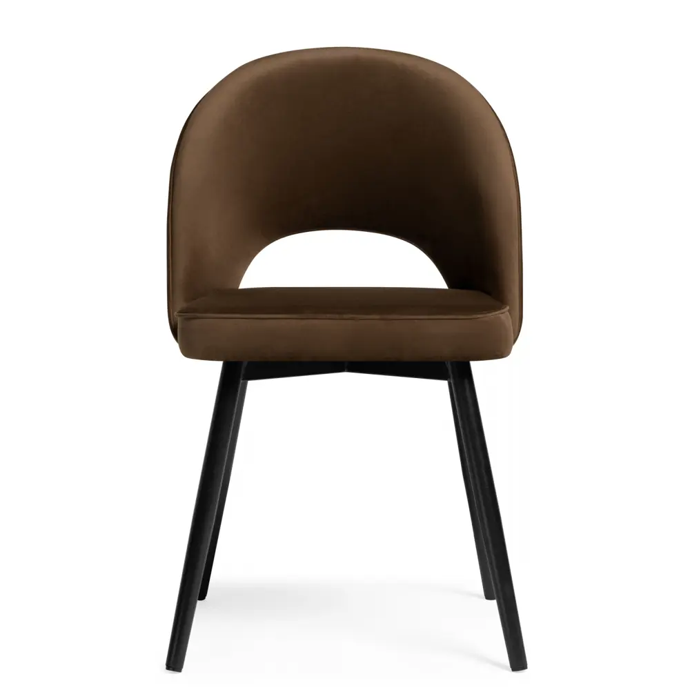 Фото 3 Стул Woodville 552096 42x81x56 см велюр цвет черный