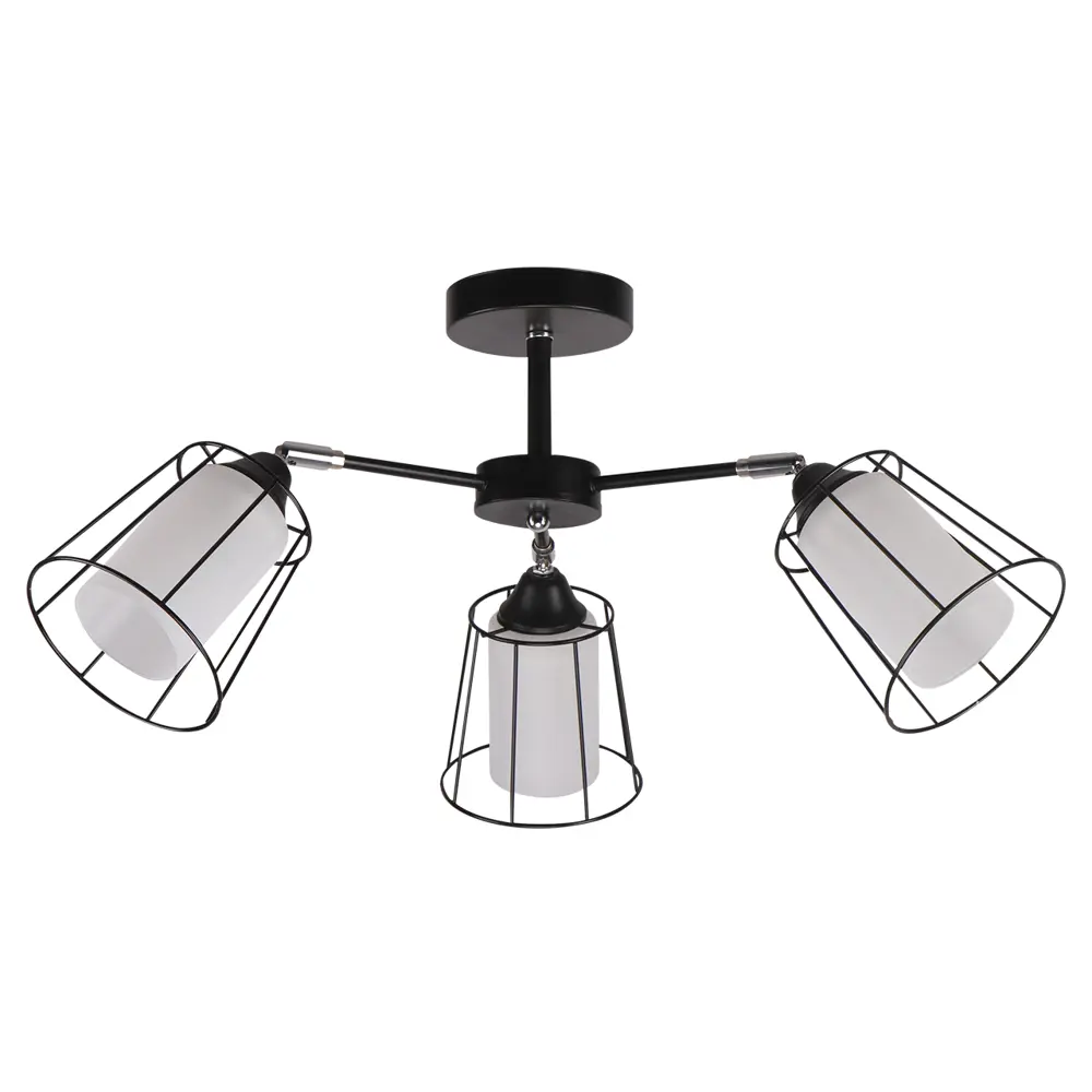 Фото Люстра на штанге Imex Md.24380 Imx_md.24380-3-s_bk_ch 3 лампы 9 м² цвет белый/черный Фото Люстра на штанге Imex Md.24380 Imx_md.24380-3-s_bk_ch 3 лампы 9 м² цвет белый/черный