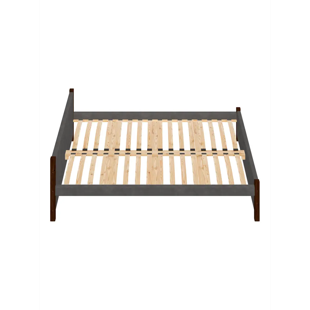 Фото 3 Кровать Solarius Двуспальная Классика мягкая 1370 130 x 63 x 210 см массив сосны цвет темно-серый/венге Фото 3 Кровать Solarius Двуспальная Классика мягкая 1370 130 x 63 x 210 см массив сосны цвет темно-серый/венге