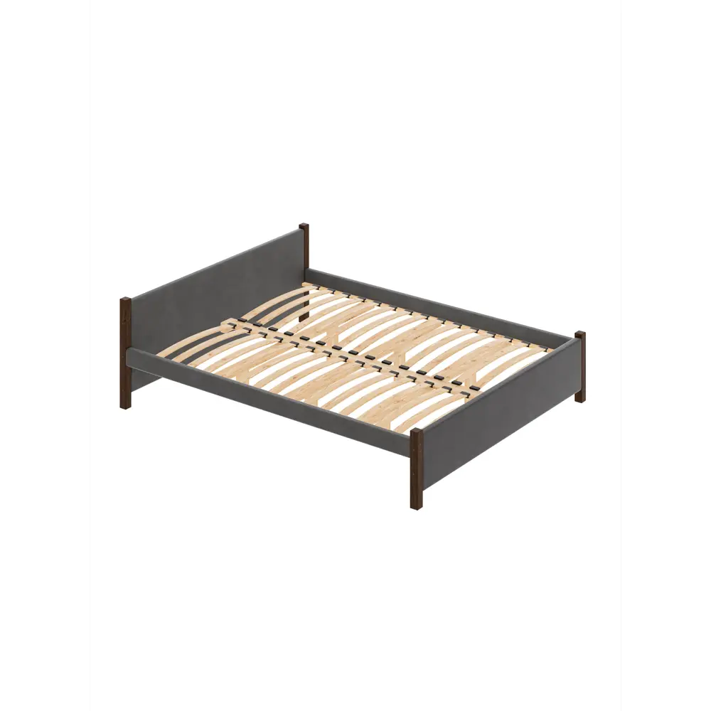 Фото Кровать Solarius Двуспальная Классика мягкая 1370 130 x 63 x 210 см массив сосны цвет темно-серый/венге Фото Кровать Solarius Двуспальная Классика мягкая 1370 130 x 63 x 210 см массив сосны цвет темно-серый/венге