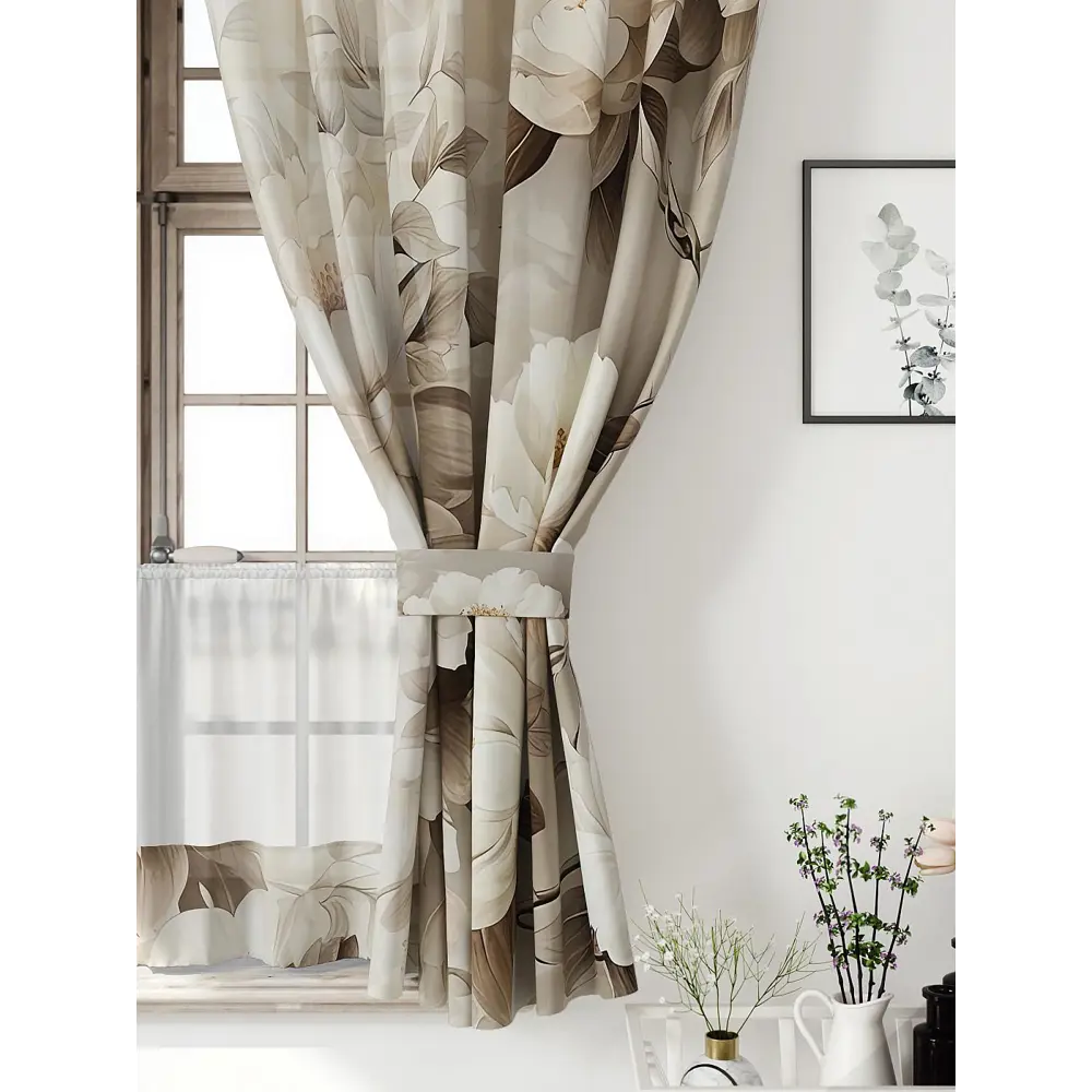 Фото 5 Комплект штор Comfy way Иномик - 72 CW705072-160 на шторной ленте 160x150 см цвет бежевый Фото 5 Комплект штор Comfy way Иномик - 72 CW705072-160 на шторной ленте 160x150 см цвет бежевый
