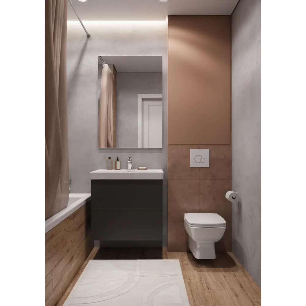 Фото 7 Тумба с раковиной в ванную AQUATON 1A286801UN820 Юнит 70 цвет антрацит, Адриана 70 Фото 7 Тумба с раковиной в ванную AQUATON 1A286801UN820 Юнит 70 цвет антрацит, Адриана 70