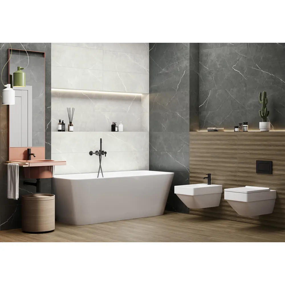 Фото 3 Настенная плитка Delacora Rockstyle WT93ROK25 30x90см цвет графит Фото 3 Настенная плитка Delacora Rockstyle WT93ROK25 30x90см цвет графит