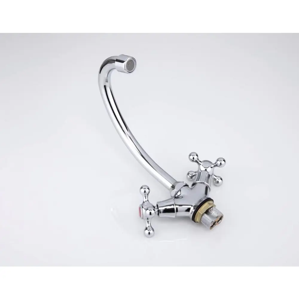 Фото 3 Смеситель для кухни Frap 19136 поворотный излив 18.9 см цвет хром