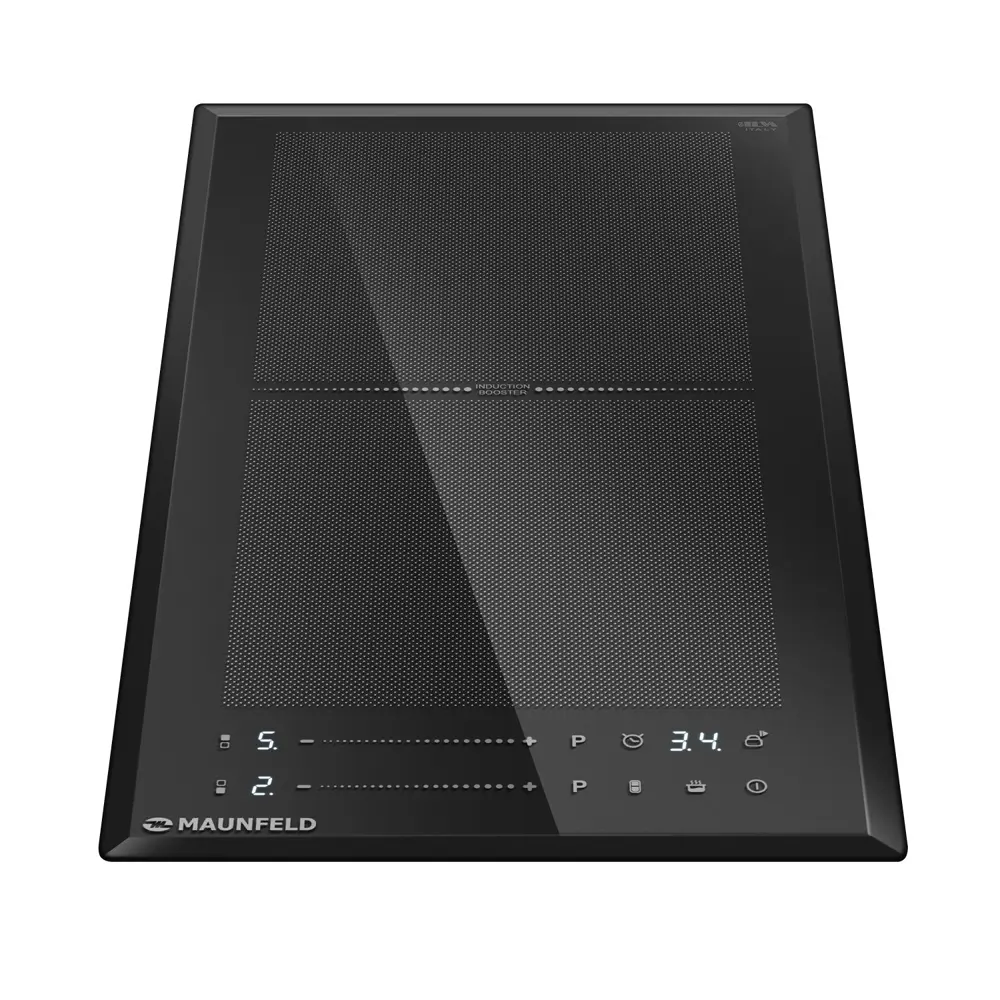 Фото 2 Индукционная варочная панель Maunfeld CVI292S2FBK LUX 29 см 2 конфорки цвет черный Фото 2 Индукционная варочная панель Maunfeld CVI292S2FBK LUX 29 см 2 конфорки цвет черный