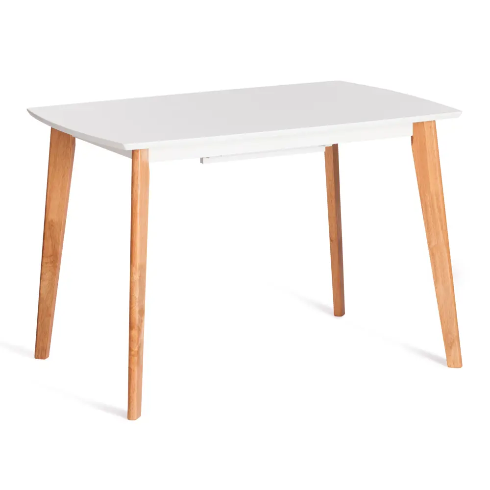 Фото Кухонный стол прямоугольный Tetchair Claire 110x75 см МДФ цвет белый, натуральное дерево Фото Кухонный стол прямоугольный Tetchair Claire 110x75 см МДФ цвет белый, натуральное дерево