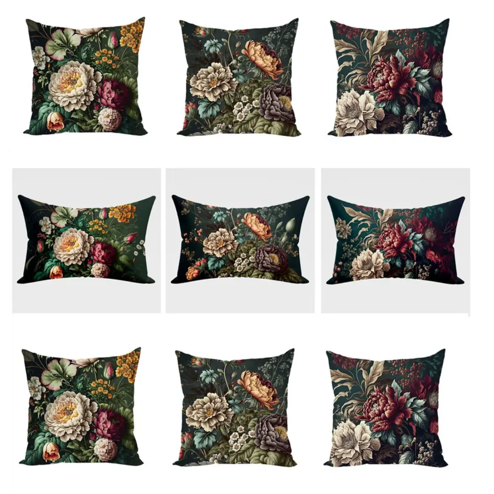 Фото 2 Декоративная подушкаZaberite Цветочная феерия Пионы 3443, 30x50 см