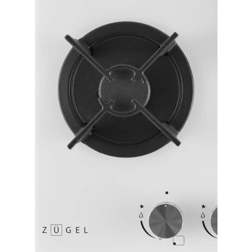 Фото 7 Газовая варочная панель Zugel ZGH452W 45 см 3 конфорки цвет белый
