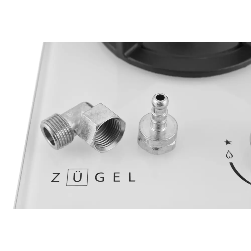 Фото 13 Газовая варочная панель Zugel ZGH452W 45 см 3 конфорки цвет белый