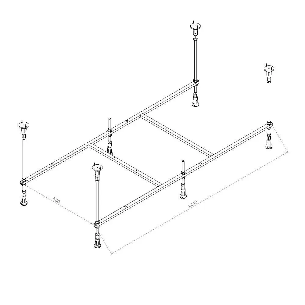 Фото Каркас для ванны Am.pm Gem W93A-150-070W-R 150x70 универсальный, цельносварной, с монтажным набором Фото Каркас для ванны Am.pm Gem W93A-150-070W-R 150x70 универсальный, цельносварной, с монтажным набором
