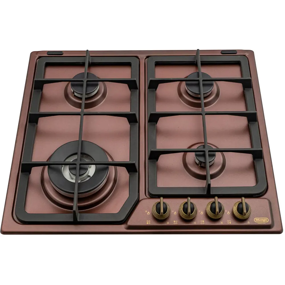 Фото 2 Газовая варочная панель Delonghi ROF 46 PRO RUS 58 см 4 конфорки цвет медный Фото 2 Газовая варочная панель Delonghi ROF 46 PRO RUS 58 см 4 конфорки цвет медный