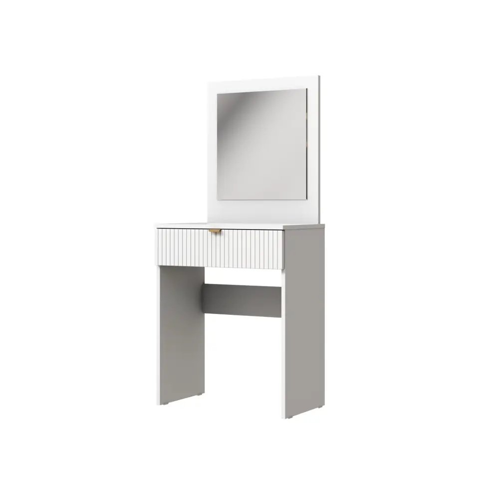 Фото Туалетный столик с зеркалом Мебель м 750.3601-W 60.2x135.4x36.2 см цвет белый Фото Туалетный столик с зеркалом Мебель м 750.3601-W 60.2x135.4x36.2 см цвет белый