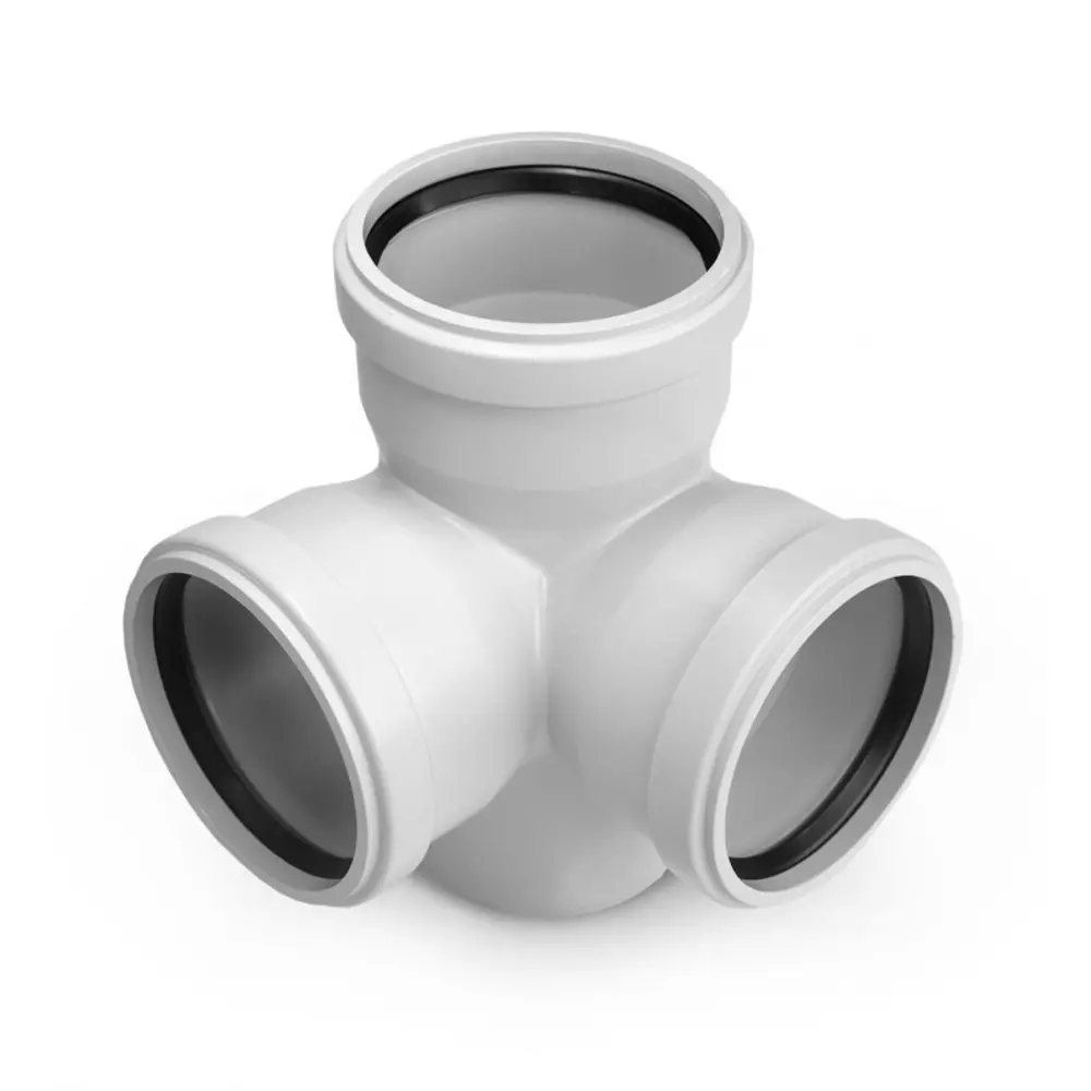Фото Крестовина двухплоскостная шумопоглощающая Pro Aqua Stilte Plus 110x110x110 мм 87° полипропилен