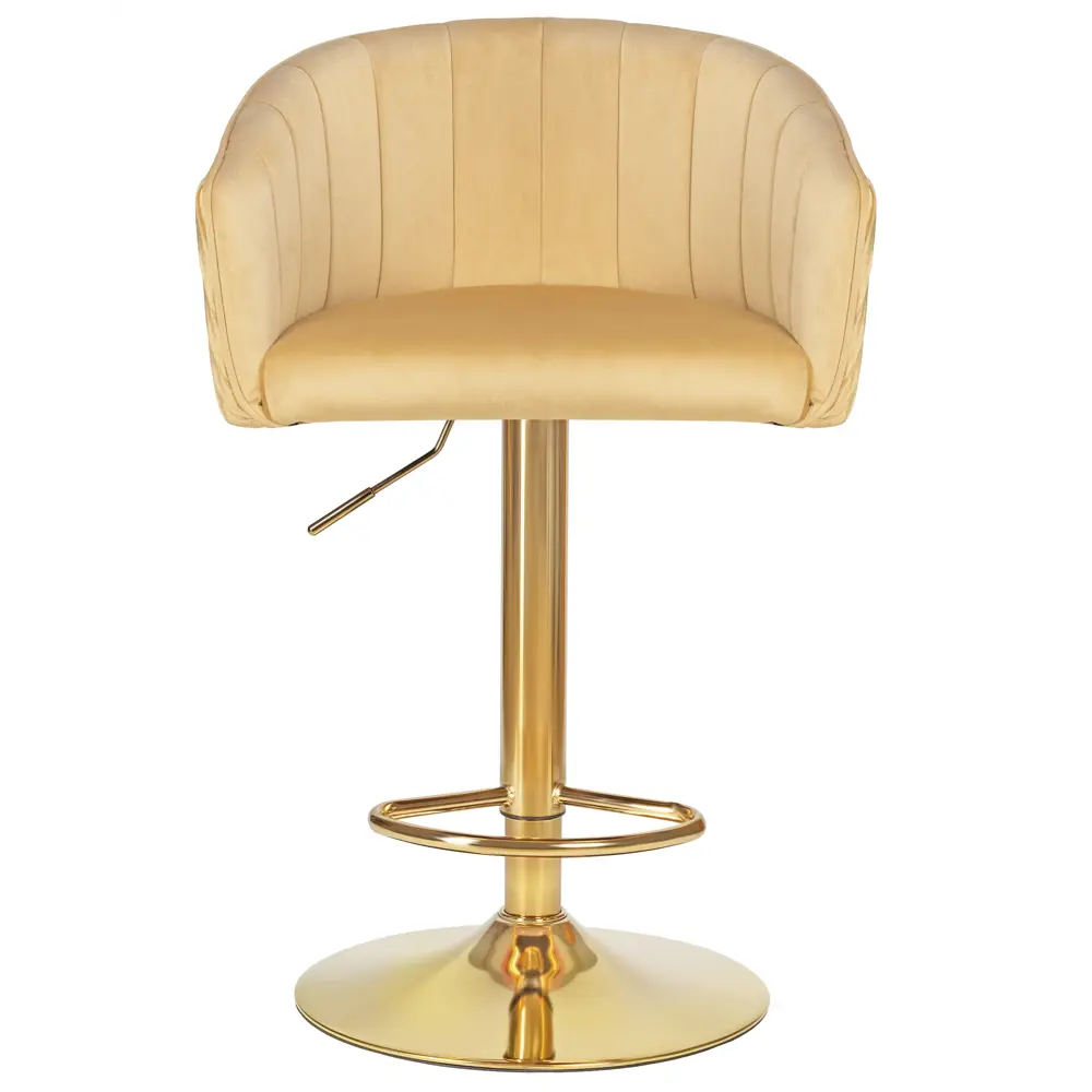 Фото 7 Барный стул Dobrin Darcy gold lm-5025_goldbase 51x107x46 см цвет песочный Фото 7 Барный стул Dobrin Darcy gold lm-5025_goldbase 51x107x46 см цвет песочный