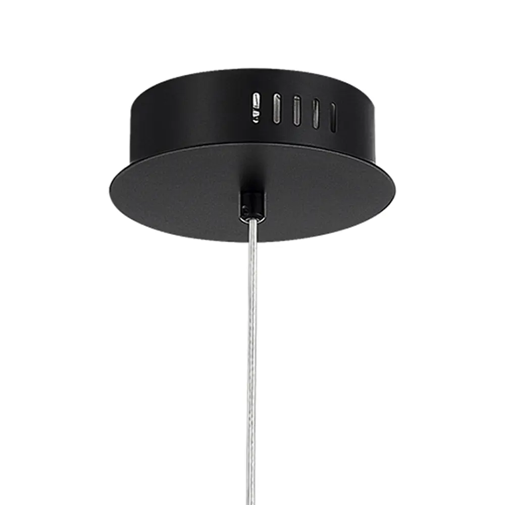 Фото 7 Светильник подвесной светодиодный St luce Ice Sl6130.403.15 6 м² теплый белый (желтый) свет цвет черный Фото 7 Светильник подвесной светодиодный St luce Ice Sl6130.403.15 6 м² теплый белый (желтый) свет цвет черный