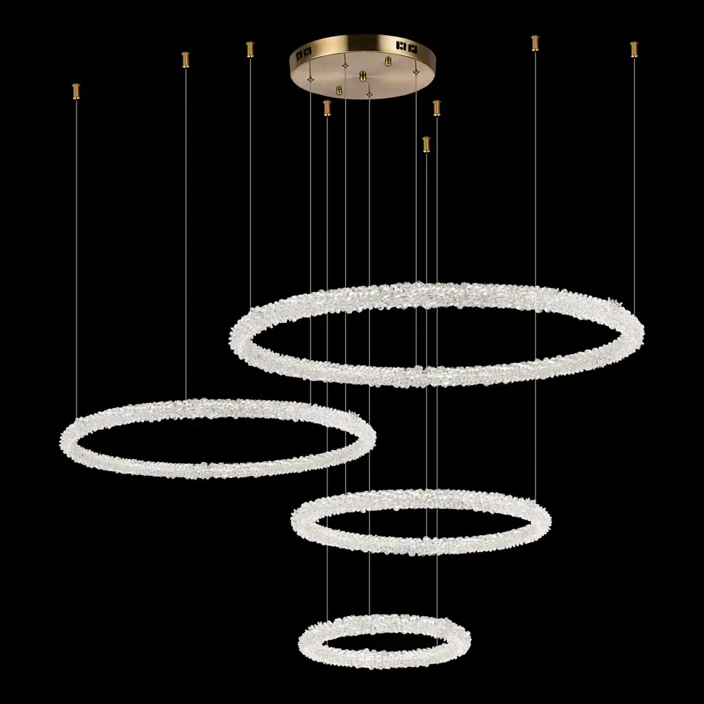 Фото 2 Люстра подвесная светодиодная ST LUCE SL6110.203.04 AVANA 58 м² изменение оттенков белого цвет золотистый Фото 2 Люстра подвесная светодиодная ST LUCE SL6110.203.04 AVANA 58 м² изменение оттенков белого цвет золотистый