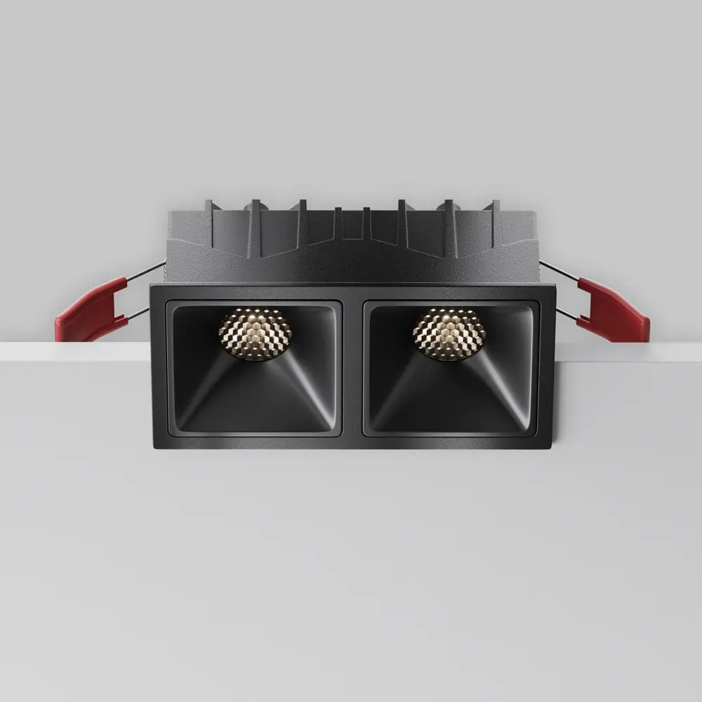 Фото 8 Светильник карданный встраиваемый светодиодный Maytoni Alfa Dl043-02-10w4k-sq-b-1 под отверстие 120 мм 20 Вт нейтральный белый свет цвет черный Фото 8 Светильник карданный встраиваемый светодиодный Maytoni Alfa Dl043-02-10w4k-sq-b-1 под отверстие 120 мм 20 Вт нейтральный белый свет цвет черный