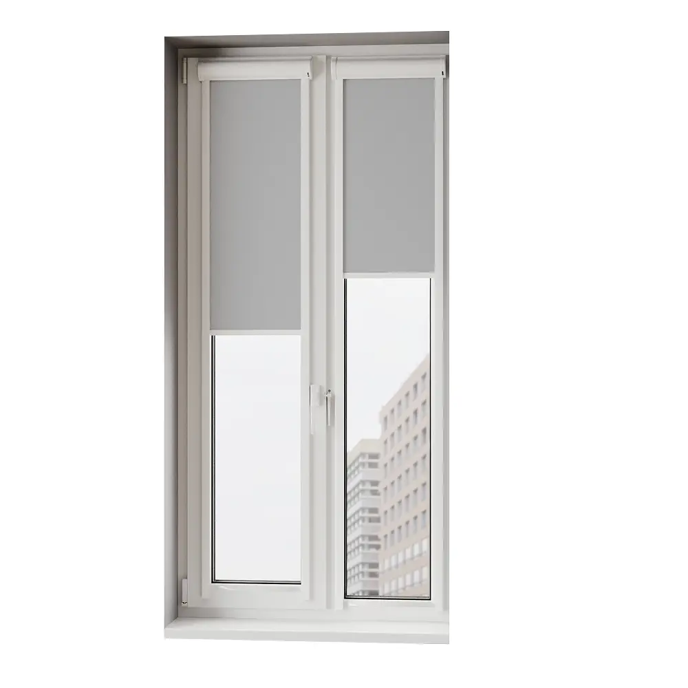 Фото Рулонная штора Унистайл RKRSVSER048175 48x175 см, цвет светло-серый