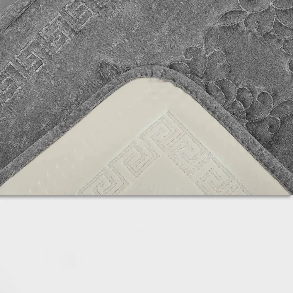 Фото 4 Коврик для ванной комнаты Arya Home Collection 8680943100283 80x50см цвет серый серебристый