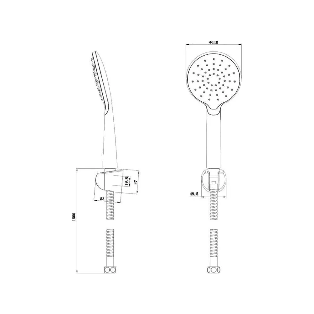 Фото 2 Комплект аксессуаров для смесителя Bravat Eco D2122CP-ENG Фото 2 Комплект аксессуаров для смесителя Bravat Eco D2122CP-ENG