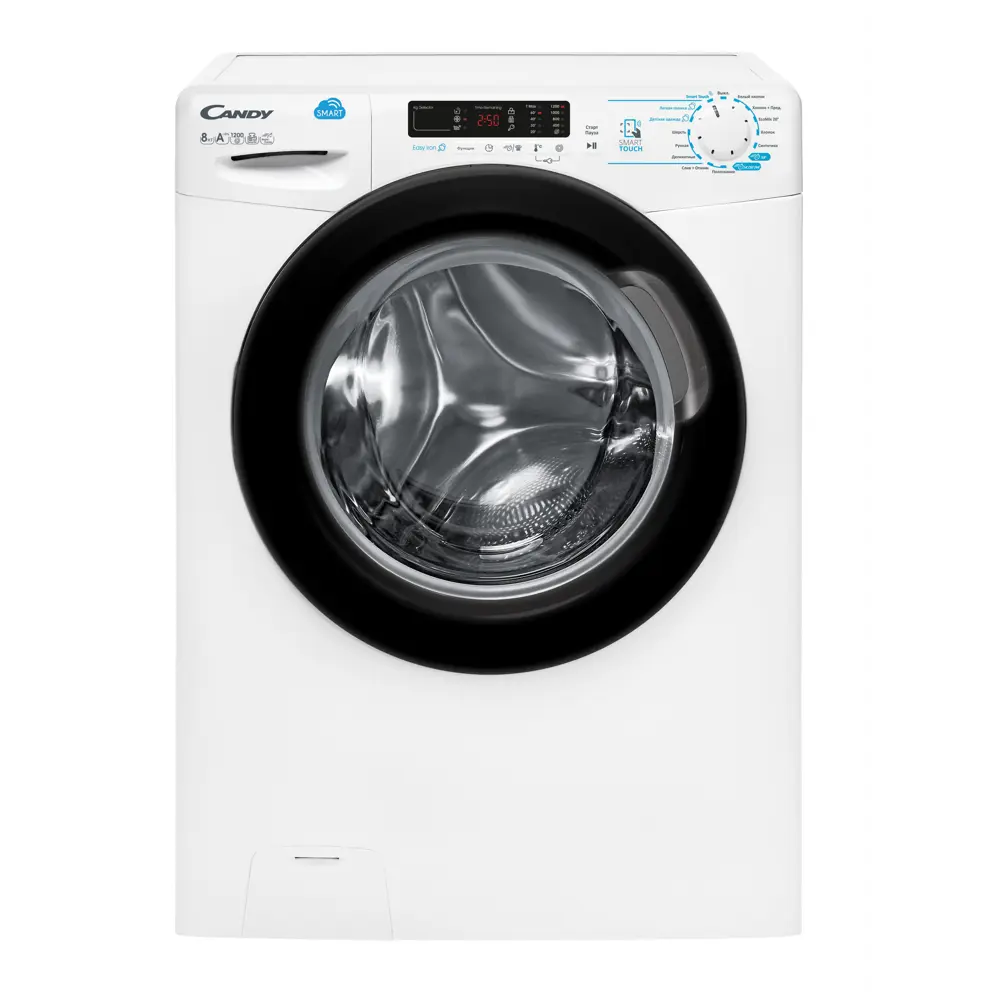 Фото Стиральная машина 60x85x44 см 8 кг цвет белый Candy Smart CSS44 1282DB/2-07, 31008819 Фото Стиральная машина 60x85x44 см 8 кг цвет белый Candy Smart CSS44 1282DB/2-07, 31008819