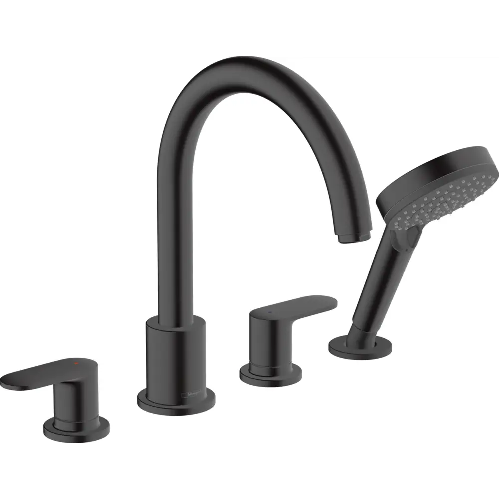 Фото Смеситель для ванны Hansgrohe Vernis Blend 71456670 однорычажный цвет черный Фото Смеситель для ванны Hansgrohe Vernis Blend 71456670 однорычажный цвет черный